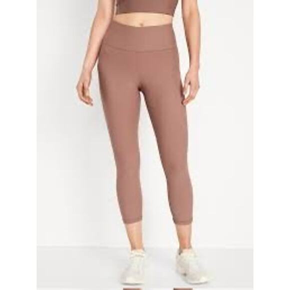 High Waisted PowerSoft Crop Pocket Leggings XL - Picture 1 of 4